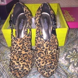 Animal print heels